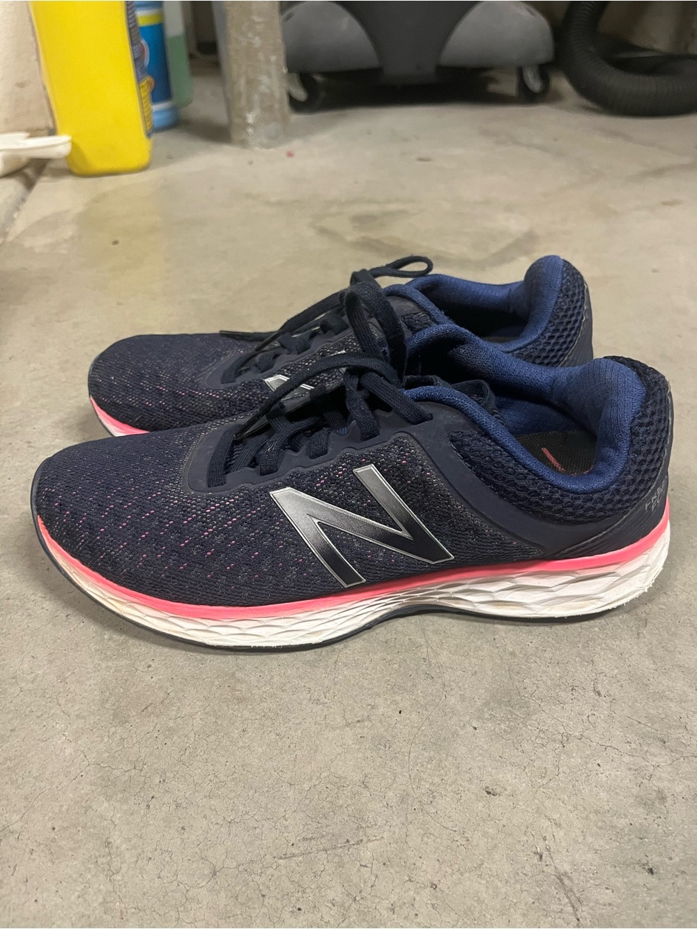 New Balance Women's Navy and Pink Athletic Running Shoes